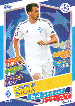 Danilo Silva Dynamo Kyiv 2016/17 Topps Match Attax CL #DYN03